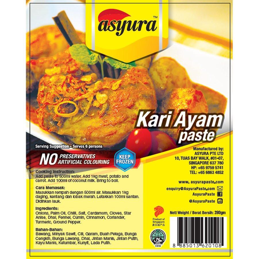 Asyura Paste Kari Ayam (280g) Nikmart Halal Frozen