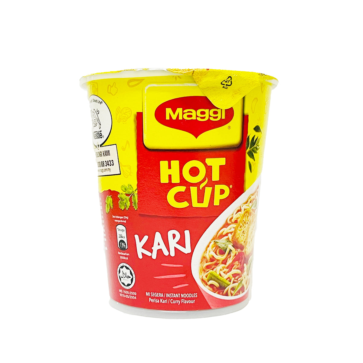 Maggi Noodle Cup Curry Flavour Perisa Kari Nikmart Halal Frozen