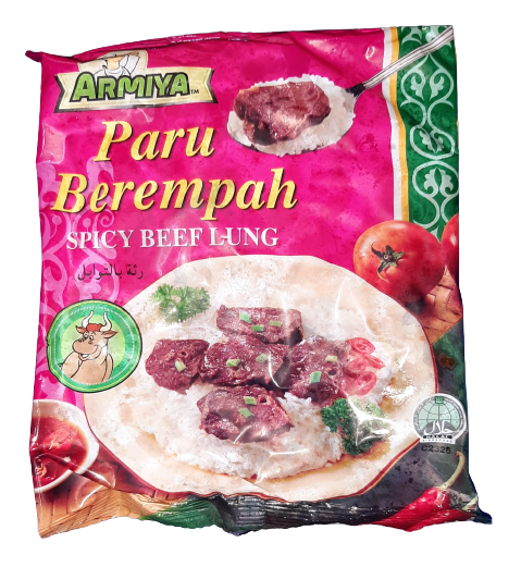 Promo Armiya - 2 packets x Paru Berempah Spicy Beef Lung (400g)