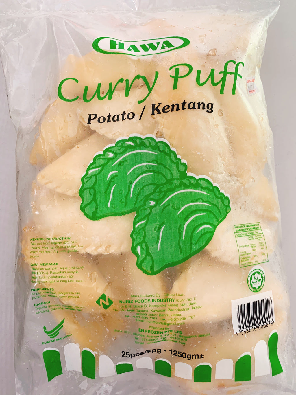 Hawa - Curry Puff Epok-epok Kentang (25pcs)