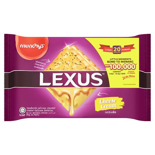 Munchy's Lexus - Cheese Cream Sandwich Calcium Cracker (190g)