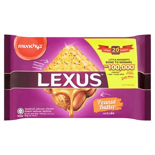 Munchy's Lexus - Peanut Butter Sandwich Calcium Cracker (190g)