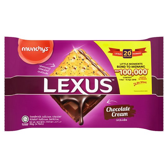 Munchy's Lexus - Chocolate Cream Sandwich Calcium Cracker (190g)